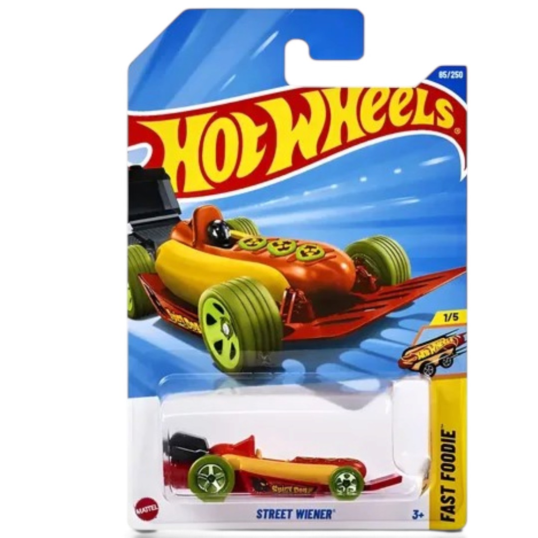 Hot Wheels 1:64 Scale 5-Car Set – '98 Honda Prelude, Decidedly Go, Polestar TRX, Rodger Dodger & Street Wiener