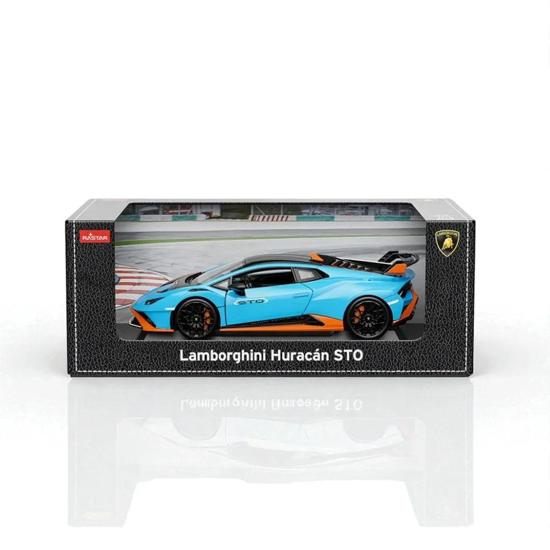 Rastar 1:18 Lamborghini Huracán STO Diecast Model Car – Blue (63800) - Jaiman Toys
