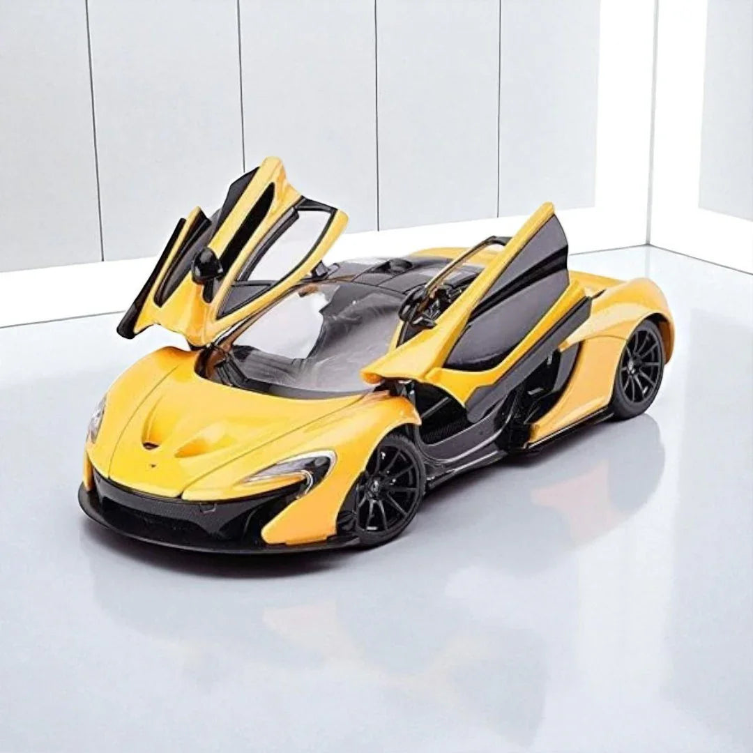 Rastar 1:24 McLaren P1 Die-Cast Model – Yellow | Openable Doors (56700) - Jaiman Toys