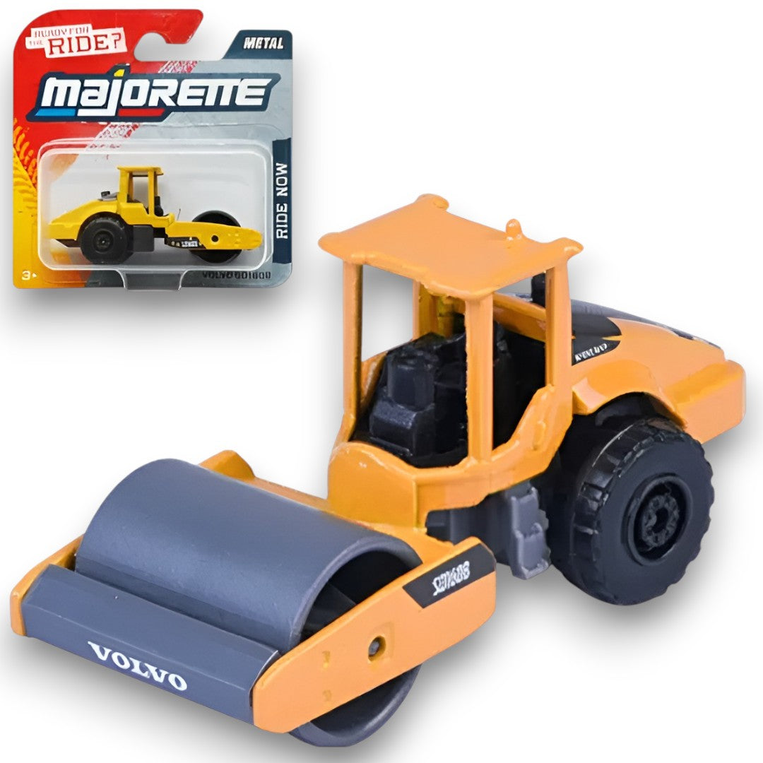 Majorette 1:64 Volvo SD160B Road Roller Die-Cast Metal Construction Vehicle – Collector Edition