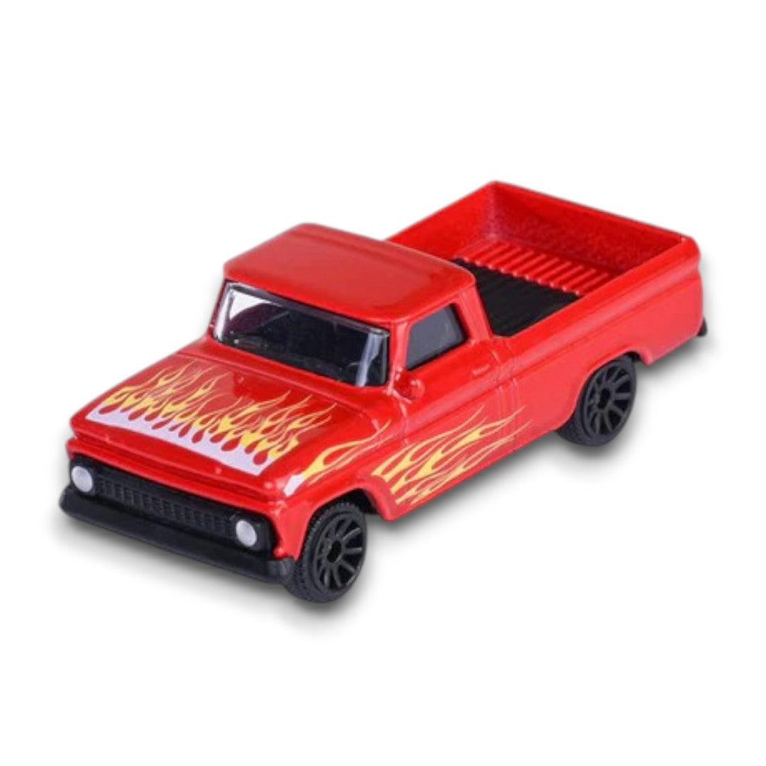 Majorette 1:64 Chevrolet C10 Flame Pickup Truck – Die-Cast Metal Collector Edition