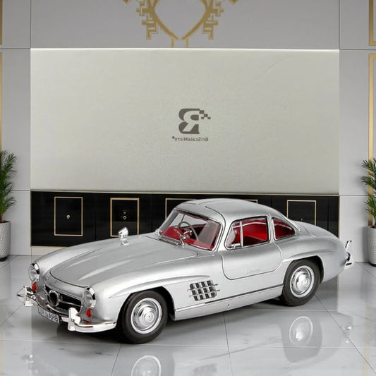 BSC MERCEDES BEN-Z 300SL-1955 Diecast Model  Car Silver