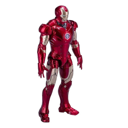 Marvel Iron Man Mark 3 with Hall of Armor – Light-Up Display Chamber (4-Inch Figure)