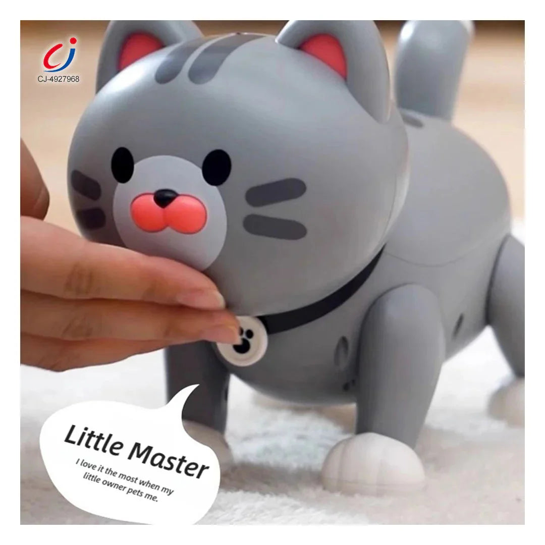 Early Education RC Puffy Cat Toy – Interactive Electric Dudu Cat for Kids - Jaiman Toys