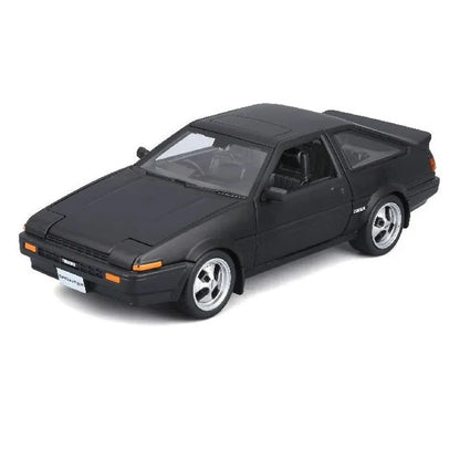 Maisto 1:24 Toyota Sprinter Trueno AE86 Matte Black | Licensed Diecast Scale Model Car Collectible