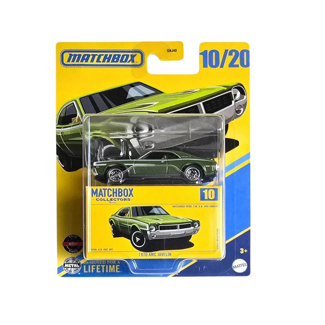 Matchbox Collectors 1970 AMC Javelin – 1:64 Scale Die-Cast (10/20) - Jaiman Toys