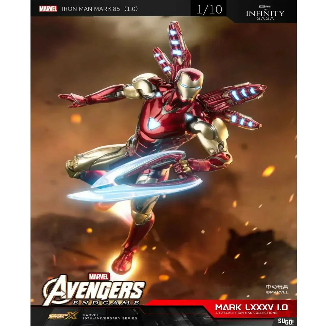 ZD Toys Marvel Avengers Endgame Iron Man Mark 85 Action Figure – Collectible Toy - Jaiman Toys