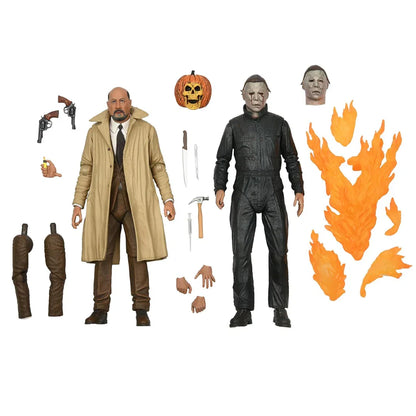 NECA Halloween 2 Michael Myers & Dr. Loomis 2-Pack – 7" Action Figures - Jaiman Toys