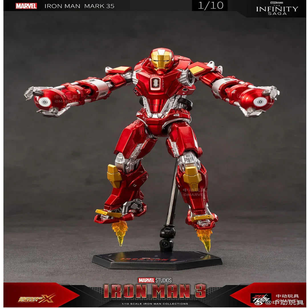 ZD Toys Marvel Avengers Iron Man Mark XXXV (MK35) 1/10 Scale Action Figure Set - Jaiman Toys