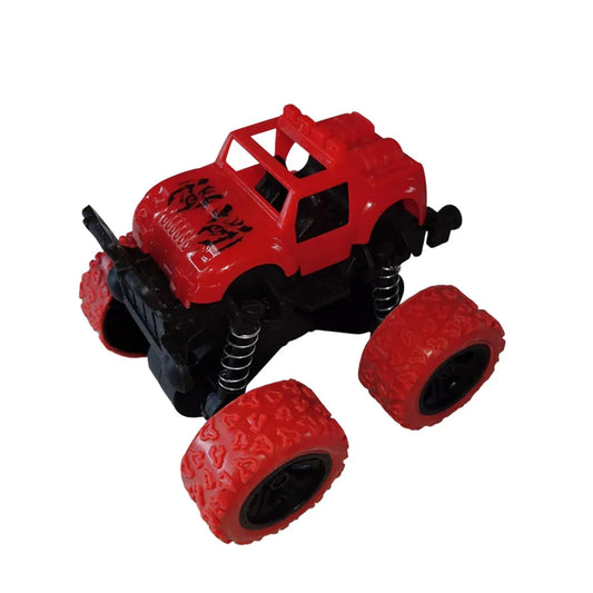 4x4 Mini Monster Truck Toy Car – Push & Go Friction Vehicle with 360° Stunt Rotation & Off-Road Tires - 1 Piece
