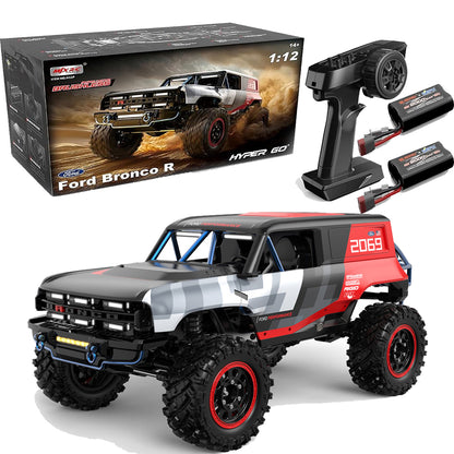 MJX H12P Brushless 1:12 Ford Bronco R Crawler Truck | 2S LiPo High-Power RC Off-Road Vehicle