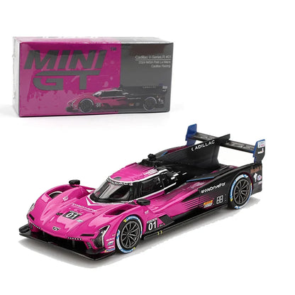 Mini GT 1:64 Cadillac V-Series.R #01 Cadillac Racing 2024 IMSA Petit Le Mans – Diecast Scale Model Car Collectible