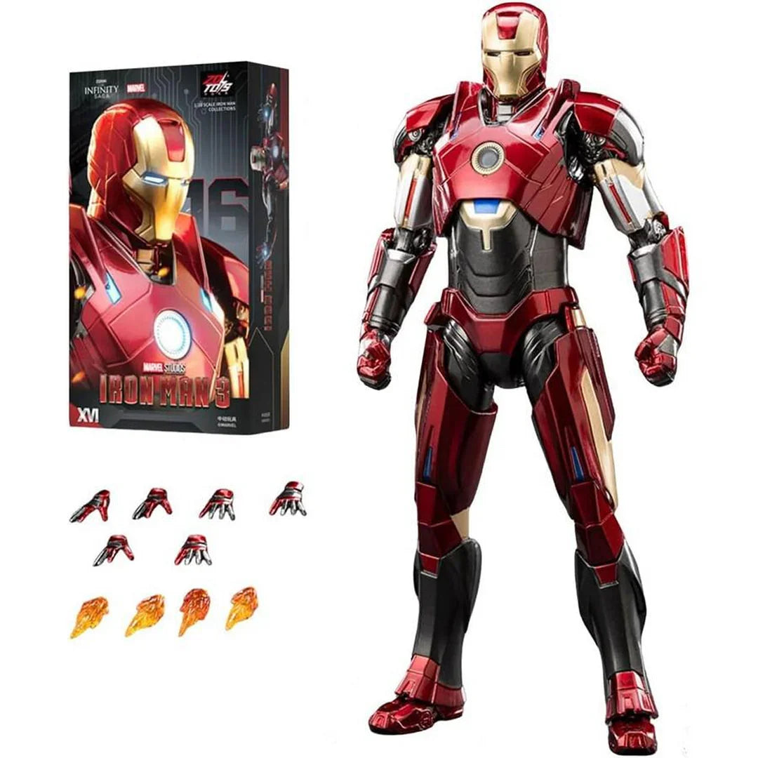 ZD Toys Iron Man MK16 Nightclub – 1:10 Scale 7-Inch Action Figure | Marvel Collector Edition