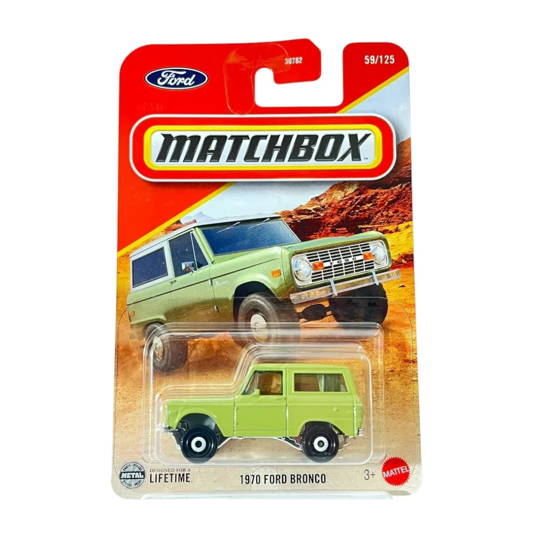 Matchbox 1970 Ford Bronco – 1:64 Scale Diecast Model - JBP32 - Jaiman Toys