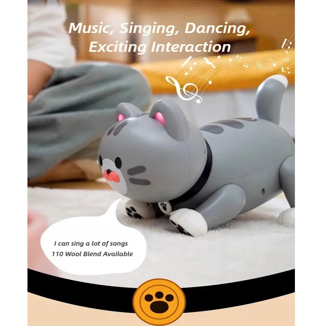 Early Education RC Puffy Cat Toy – Interactive Electric Dudu Cat for Kids - Jaiman Toys