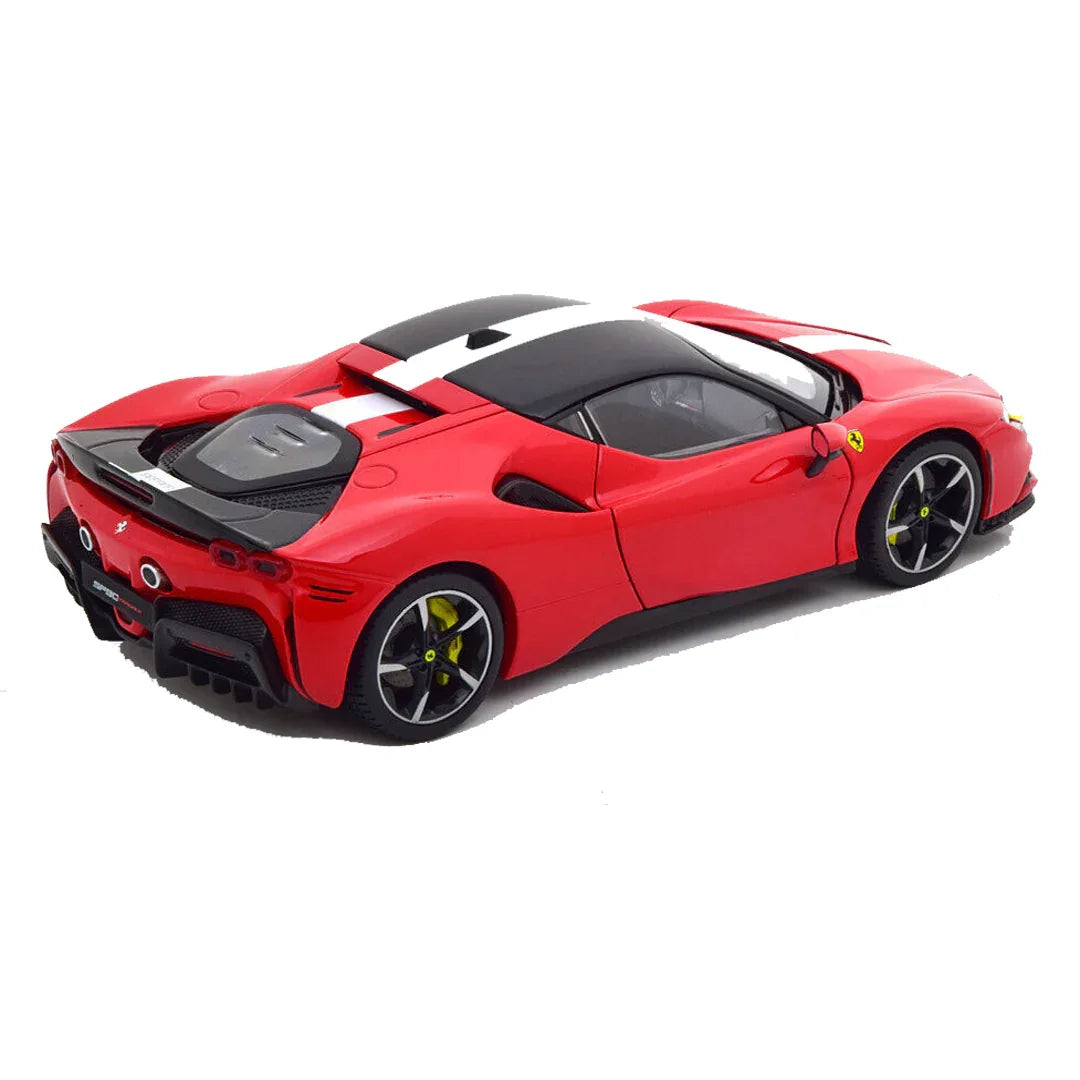 Bburago 1:18 Ferrari SF90 Stradale Red Signature Series | Licensed Diecast Supercar Collectible