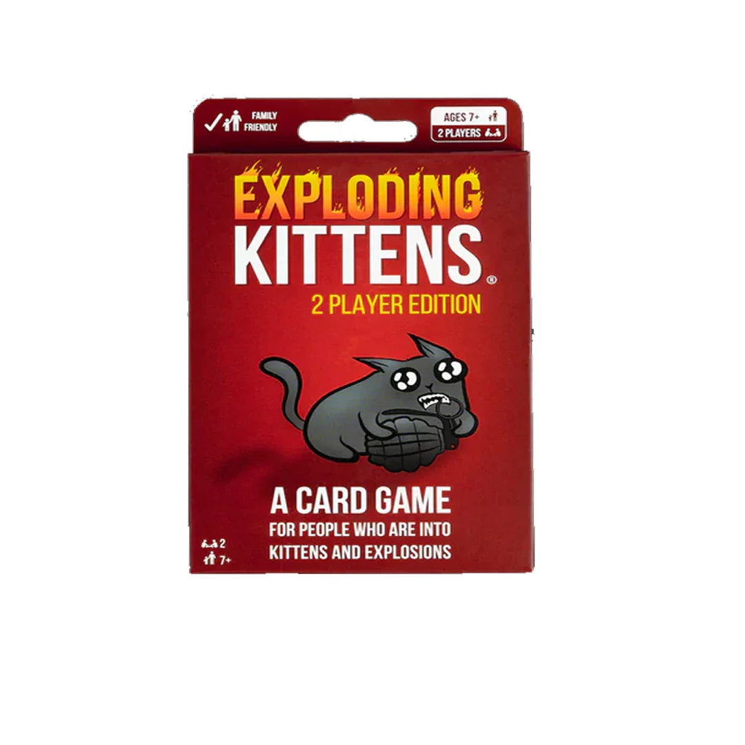 Exploding Kittens 2-Player Edition Card Game – Fast & Funny Strategy Game - Jaiman Toys