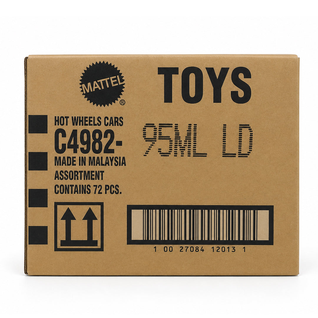 Hot Wheels 2026 Factory-Sealed L Case (95ML LD) – 72 Original Mattel 1:64 Die-Cast Cars | Brand New Unopened Master Carton