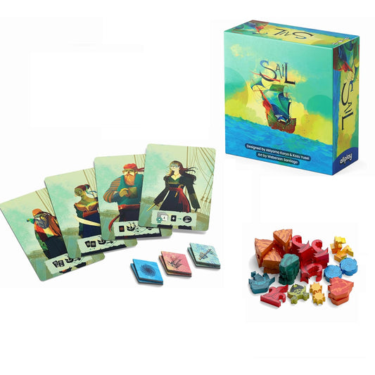 Sail Board Game – 2 Player Co-operative Trick-Taking Strategy Game