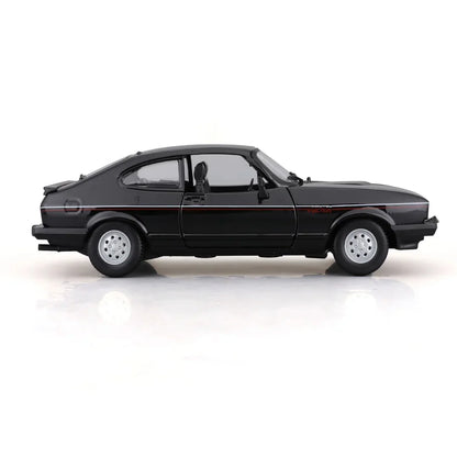 Bburago 1:24 Scale 1982 Ford Capri GT Diecast Model – Black Collectible Car
