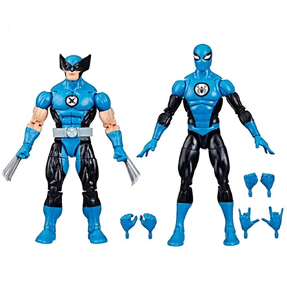 Hasbro Marvel Legends Fantastic Four Wolverine & Spider-Man Action Figures 2-Pack | 6-Inch Collectibles