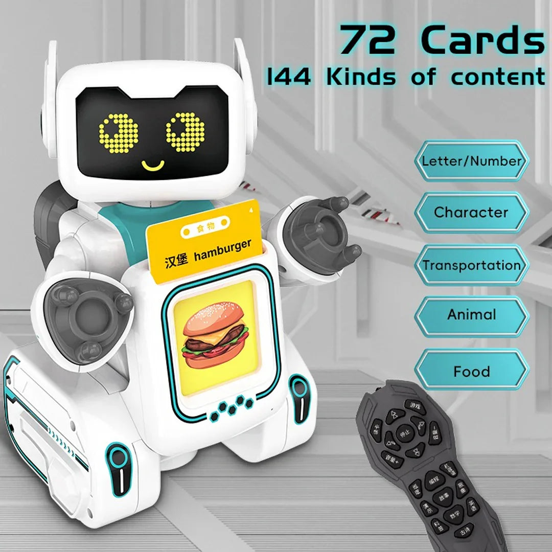 Flash Card Puzzle Robot – 72 Cards & 144 Learning Topics for Kids - Jaiman Toys