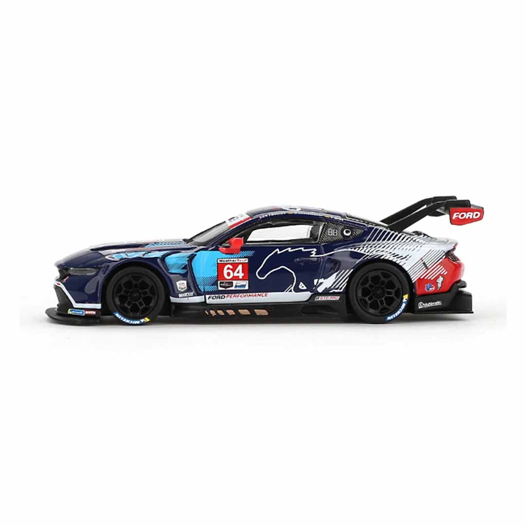 MINI GT MGT00898-L Ford Mustang GT3 #64 2024 IMSA Daytona 24 Hrs 1