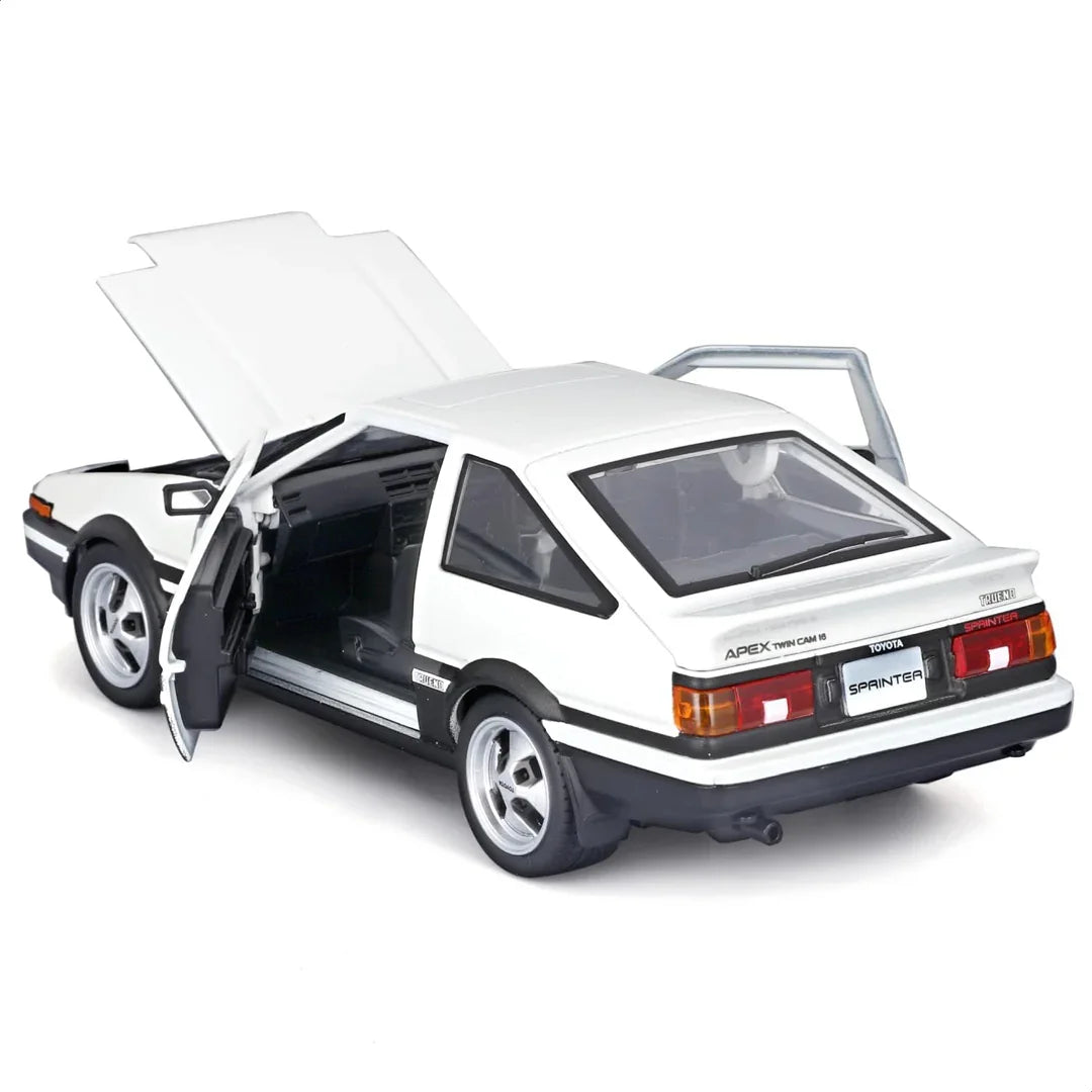 Maisto 1:24 Toyota Sprinter Trueno AE86 White | Licensed Diecast Scale Model Car Collectible