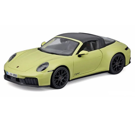 Porsche 911 Targa 4 GTS (992) Light Yellow 1:18 Maisto | Licensed Diecast Model Car Collectible