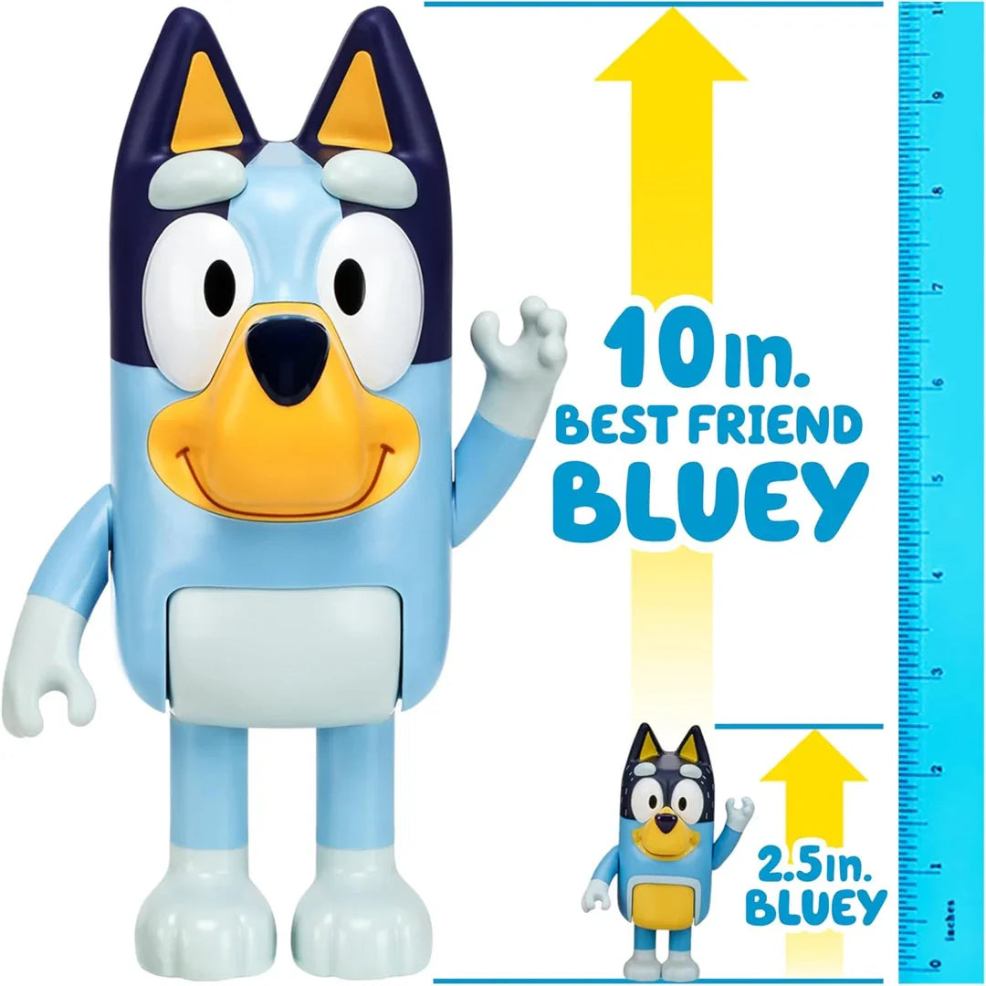 Best Friend Bluey – 30 cm Articulated Figure with Moving Arms & Body - Jaiman Toys