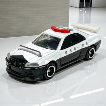 Tomica Nissan Skyline GT-R (BNR34) Patrol – Diecast Police Car Model | Collectible Miniature