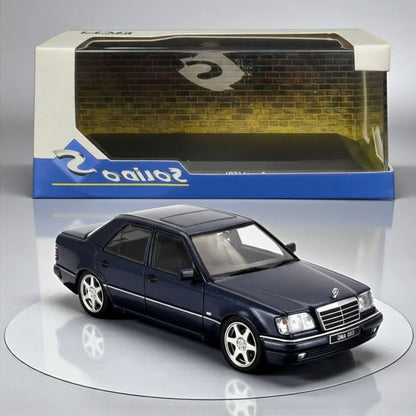 Solido 1:43 Mercedes-Benz W124 E60 AMG – Nautical Blue – Diecast Model Car S4313203| Collector’s Edition Miniature