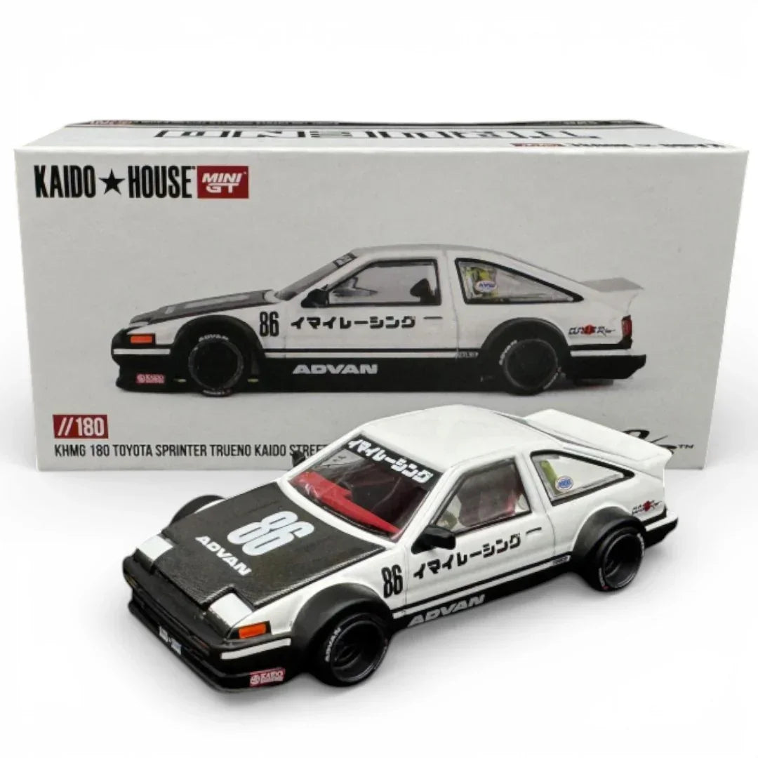 Mini GT 1:64 Kaido House Toyota AE86 Sprinter Trueno Kaido Street V1 Die-Cast Model Car