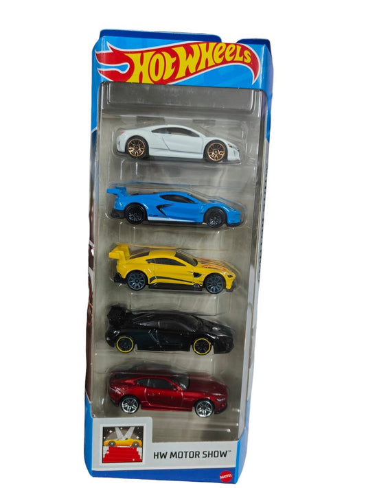 Hot Wheels 2024 :HW MOTOR SHOW ,Pack of 5 Gift Pack