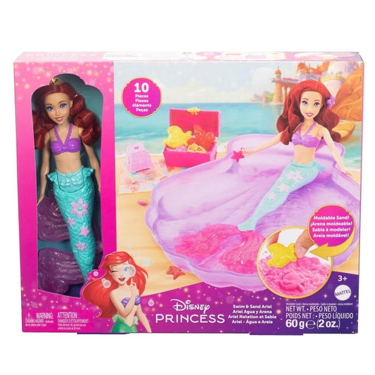 Sand and Swim Ariel Barbie Fashion Doll Make Waves with Disney's Little Mermaid