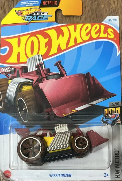 Hot Wheels 1:64 Scale 5-Car Die-Cast Set | 2024 Cadillac Project GTP Hypercar, Track Dwagon, Speed Dozer, Bounce’s Bass & Bumblebee