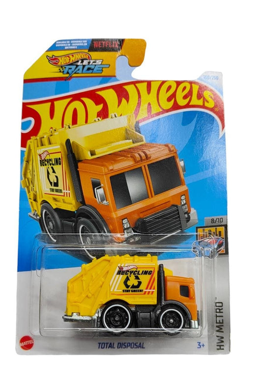 Hot Wheels 160 TOTAL DISPOSAL garbage recycling yellow 2024 160/250