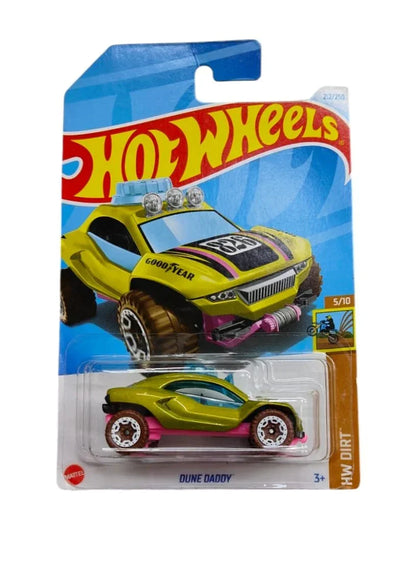 Hot Wheels 5-Car Die-Cast Set 1:64 Scale  – '55 Chevy + VW T3 Custom + '22 Ford Maverick Custom + Dune Daddy 212/250 + Volvo P1800 Gasser | Collectible Cars