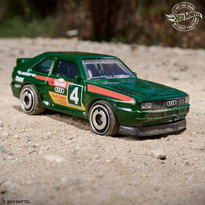 HOT WHEELS HW '84 AUDI SPORT QUATTRO GREEN 43/250, HW BAJA BLAZERS 7/10, COLLECTIBLE, DIE CAST CAR, TOY FOR KIDS  (Multicolor)