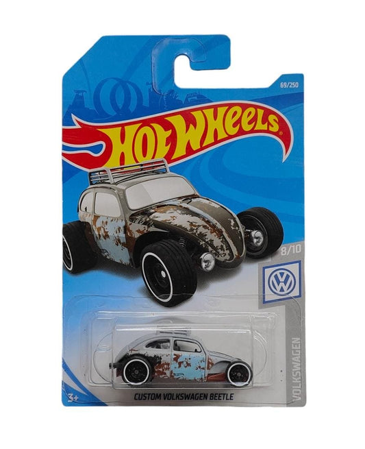 hot wheels 2019 volkswagen 8/10 - custom volkswagen beetle, Pack of 1, Multicolor (Rare)