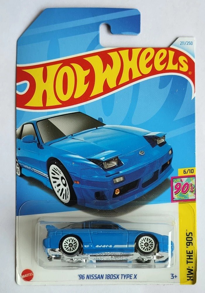 Hot Wheels 2024 96 Nissan 1802SX Type X HW The 90S Ages 3 and Up (Blue)