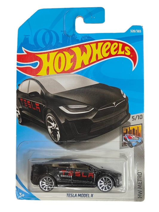 Hot Wheels 2018 Tesla Model - Black 5/10 HW Metro 328/365 (Hard to find)