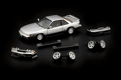 BMC 1/64 Nissan Silvia S13 - Silver/Grey (RHD)