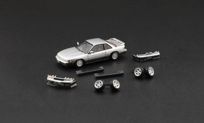 BMC 1/64 Nissan Silvia S13 - Silver/Grey (RHD)