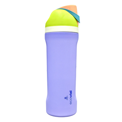 Ecovial 19 OZ - Vacuum Bottle Sip n Swig 570 ML (Purple) - Jaiman Toys