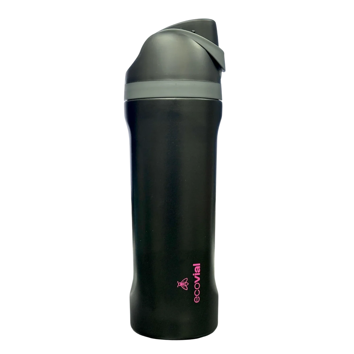 Ecovial 19 OZ - Vacuum Bottle Sip n Swig 570 ML (Black) - Jaiman Toys
