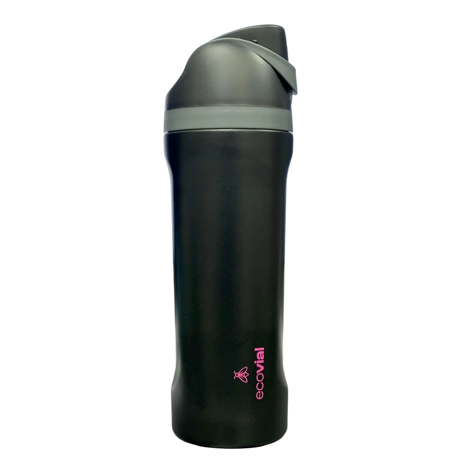 Ecovial 19 OZ - Vacuum Bottle Sip n Swig 570 ML (Black) - Jaiman Toys