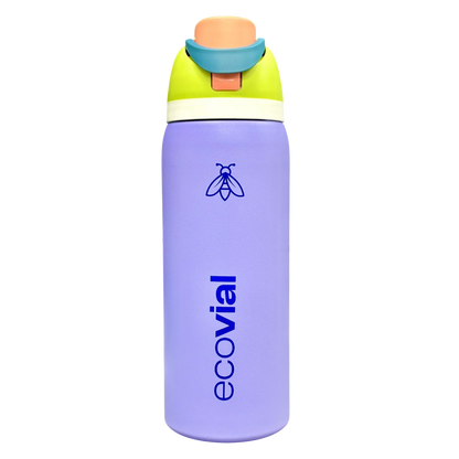 Ecovial 32 OZ - Vacuum Bottle Sip n Swig 960 ML (Purple) - Jaiman Toys