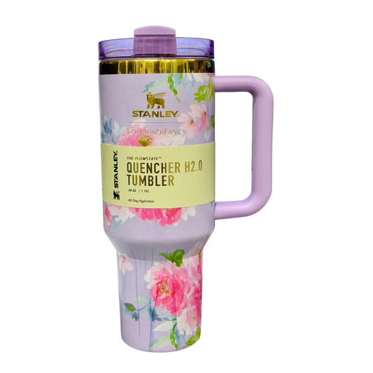 STANLEY LoveShack Fancy The Quencher H2.0 FlowState™ Tumbler | 1.18L with Straw for Water (40 oz) - Jaiman Toys
