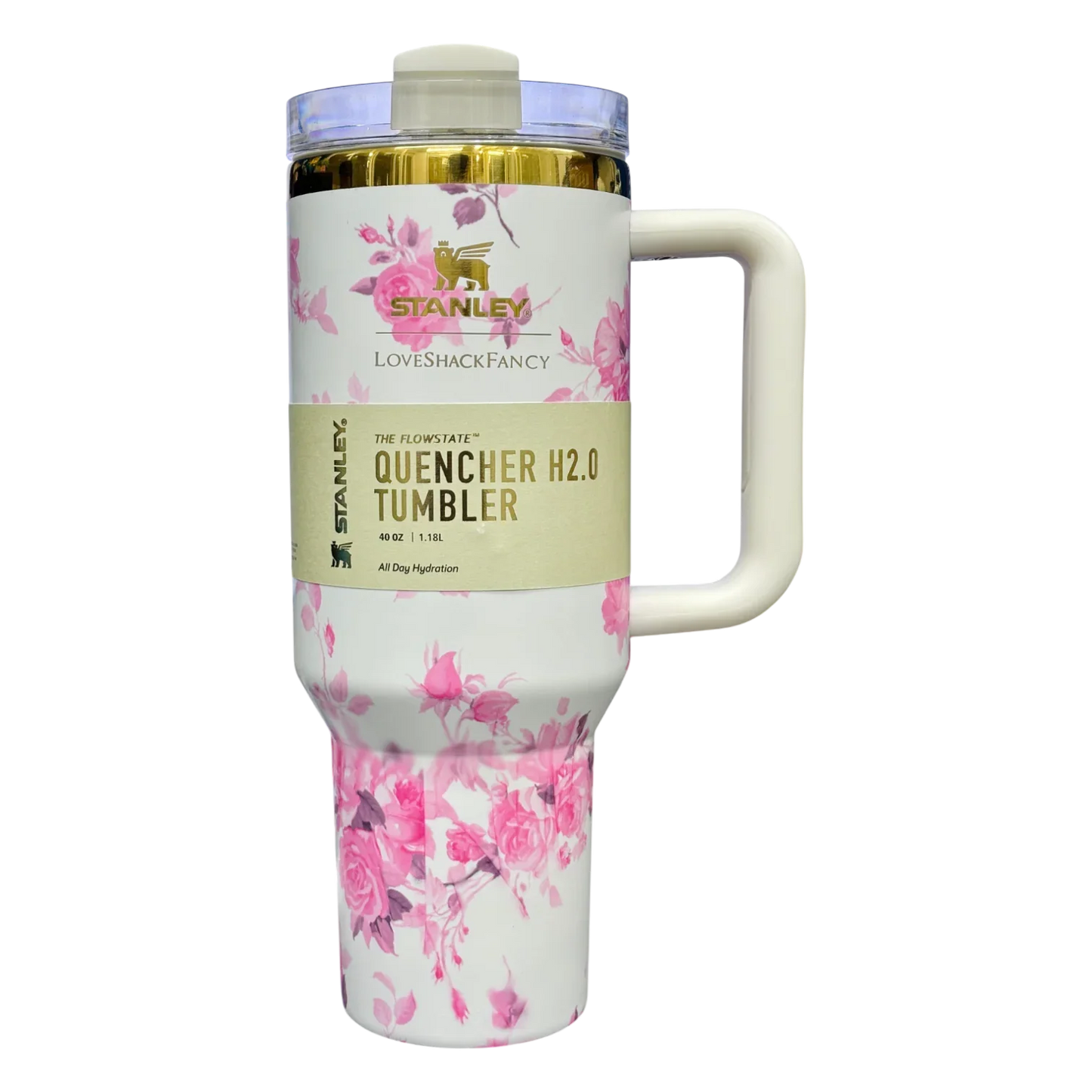 STANLEY LoveShack Fancy The Quencher H2.0 FlowState™ Tumbler | 1.18L with Straw for Water (40 oz) - Jaiman Toys